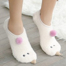 에버라인 귀요미 곰발 핑크 유니콘 수면덧신 선물용