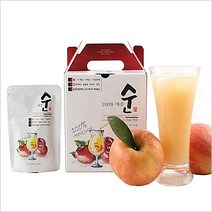 올댓리빙 사과즙 국내산 사과착즙쥬스 100% 110ml 10팩 30팩 50팩, 50개
