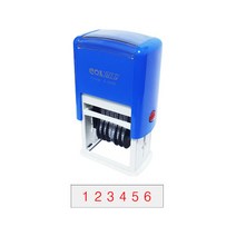 도장마트 자동 스탬프 사업자 법인 개인 주문제작 영업용, 제품번호 C-409 - 6단 넘버링 4 x 22