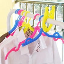 트래블라이트 휴대용 접이식 옷걸이, 핑크, 1개