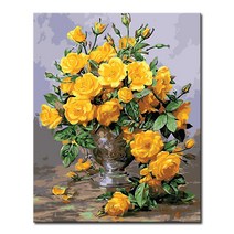 DIY캔버스페인팅 명화그리기 유화 그림 세트 액자, 정물 DIY캔버스페인팅