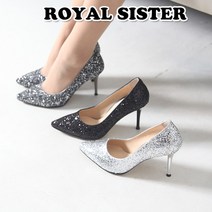 로열시스터 [RS]C2S 753 9cm 글리터 쿠션 스틸레토 구두 펌프스힐