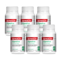 뉴트라라이프 소화효소제 60캡슐 6통 Nutralife Digestive Enzymes, 300mg, 6개