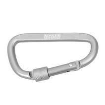 [노마드캠핑] D형락 카라비너, 실버