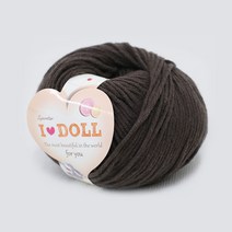 [앵콜스] IDOLL 아이돌실(10+1) 인형실 소품실 면사 뜨개실 털실, 27 다크브라운