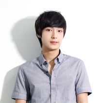 투애니위그 남자 슬림앞머리 부분가발 M자커버 앞머리가발, 자연갈색, 1개