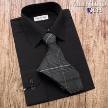 오마보이 남성용 발렌티노리치 럭셔리 일반핏 솔리드 와이셔츠 VRA208