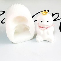 호두마루샵 석고방향제재료 수제실리콘 앉은지방이2D캐릭터몰드 실리콘몰드