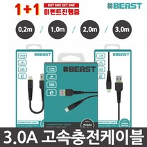 샵비스트 3.0A 고속충전케이블 1+1, 1개, 04.샵비 3in1 고속충전케이블(1+1)