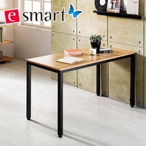 e스마트 스틸 테이블 1200x600 (일자다리), 그레이:블랙