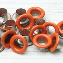 JSTrading 아일렛 (하도메) 3호 20세트 15컬러 단추, 오렌지3호, 20set