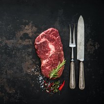 루루축산 우등심(목심) 스테이크용 수입소고기 500g, 1팩