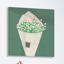 꾸밈 ca014-아크릴액자꽃손그림 액자, B타입-안개꽃다발
