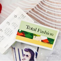 자체브랜드 라벨 택종이 tag 4묶음, 토탈 패션