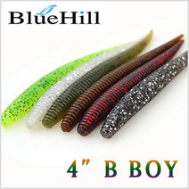 블루힐 B보이 웜-배스-솔트함유-스트레이트웜-모노낚시, C-4