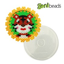 지니비즈(GENIBEADS) 대형투명모양판, 대형투명 원모양판, 1개