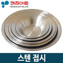 키친아트 원형 스텐접시 1P, 01 키친아트 스텐원형접시1호
