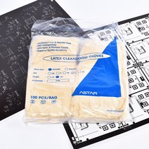 ASTAR 크린룸용 라텍스 장갑(12인치) 100pcs(50켤레), 1팩