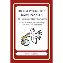 The Best Ever Book of Baby Names for Hardware Store Employees: 33 000+ Names for Your Baby That Will Last a Lifetime Paperback, Createspace