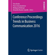 Conference Proceedings Trends in Business Communication 2016 Paperback, Springer Gabler