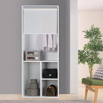 보루네오 하우스 아르메 프리웰 800 T자 롤스크린 옷장+일반롤 GB1620, 화이트