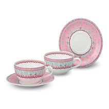 한국도자기 빈티지 커피세트 4p 커피잔