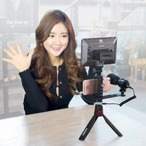 오토케 프리티BJ 패키지 개인방송장비 스마트폰촬영 룩스패드22H BY-PVM50 가성비 세트, 프리티BJ (삼각대 블랙 룩스패드 어댑터 추가)