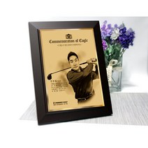 상패인아트 M0921LG 골프패 홀인원패 싱글패 이글패 우승패 그림상패 축하기념패 인물화상패 공로패, 상패인아트 골프패 MDF 수묵화
