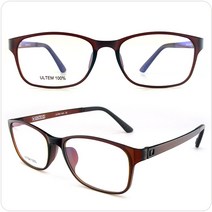 [ULTEM]f/울템 100%/국산정품/스퀘어/무광진브라운/신소재/초경량뿔테/편안한코받침/FSU4008-02