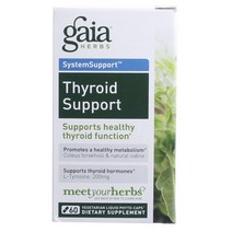 가이아허브스 타이로이드 서포트 베지테리안 리퀴드 파이토-캡, 60개입, 1개, 1g