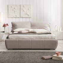 아씨방가구 리아 흔들림없는 퀸침대(독립매트), 웜그레이