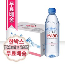 에비앙 천연광천수 500ml x 24팩 (1박스), 1세트