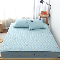 이블랑 60수 아사 순면 누빔패드, 블랙스완 민트