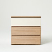 소티디자인 디프 3단 속깊은 서랍장 800 - 2color, 메이플투톤