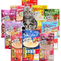 이나바 챠오츄르 스틱, 6개, 닭가슴살+게(SC-76)