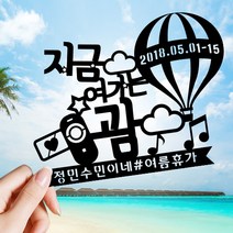 애니데이파티 여행토퍼 케이크토퍼 여행인 생일 프로포즈 백일 돌 신혼여행 태교여행, ★여행토퍼★에드벌룬(제작)