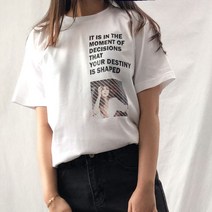 플로우핏 DESTINY 포토 레터링 반팔티셔츠 반팔 티셔츠