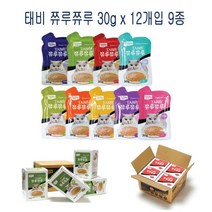 테비 쮸루쮸루 30g x 12개입, 12입, 도미