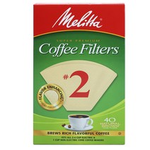 밀리타 Melitta 내추럴 브라운 여과지 #2, 1개, 40개입
