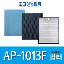 국산 H13등급 코웨이 AP-1013F 공기청정기 필터 호환용, 헤파1+탈취1+기능성3