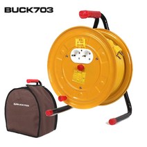 BUCK703 캠핑용 전기 릴선 (30m 50m)전선릴 리드선 전기연장선, 1개, 50m