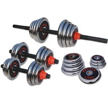 대한스포츠 크롬 조립아령 세트, 18kg, 1개