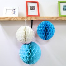 허니볼 장식세트-블루톤25cm 3개 20cm 3개