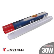 금호전기 번개표 LED 일자등 30W 주광색 LED일자등