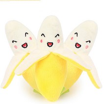 비바비즈 강아지 봉제 채소 과일 바나나 장난감 반려견 개인형 분리불안 우울증치료 강아지용품/장난감/봉제장난감, 랜덤발송, 1개