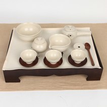 베이지 교육용 종합 3인 다기세트 (유아용)