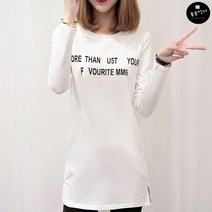 용순언니 러블리 여성 롱 긴팔 티셔츠