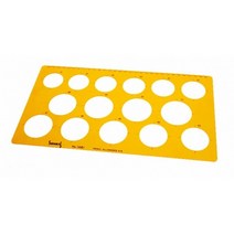 코링 템플렛 K-1061F 중형원형 모양자