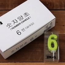 달곰베이킹 생일초 케익칼 이벤트용품, 1개, 61-숫자초-파스텔-6-10개