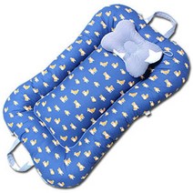 뽀송뽀송 국내수제작 땅콩침대 휴대보트침대 플랜들리도그, 베개미포함